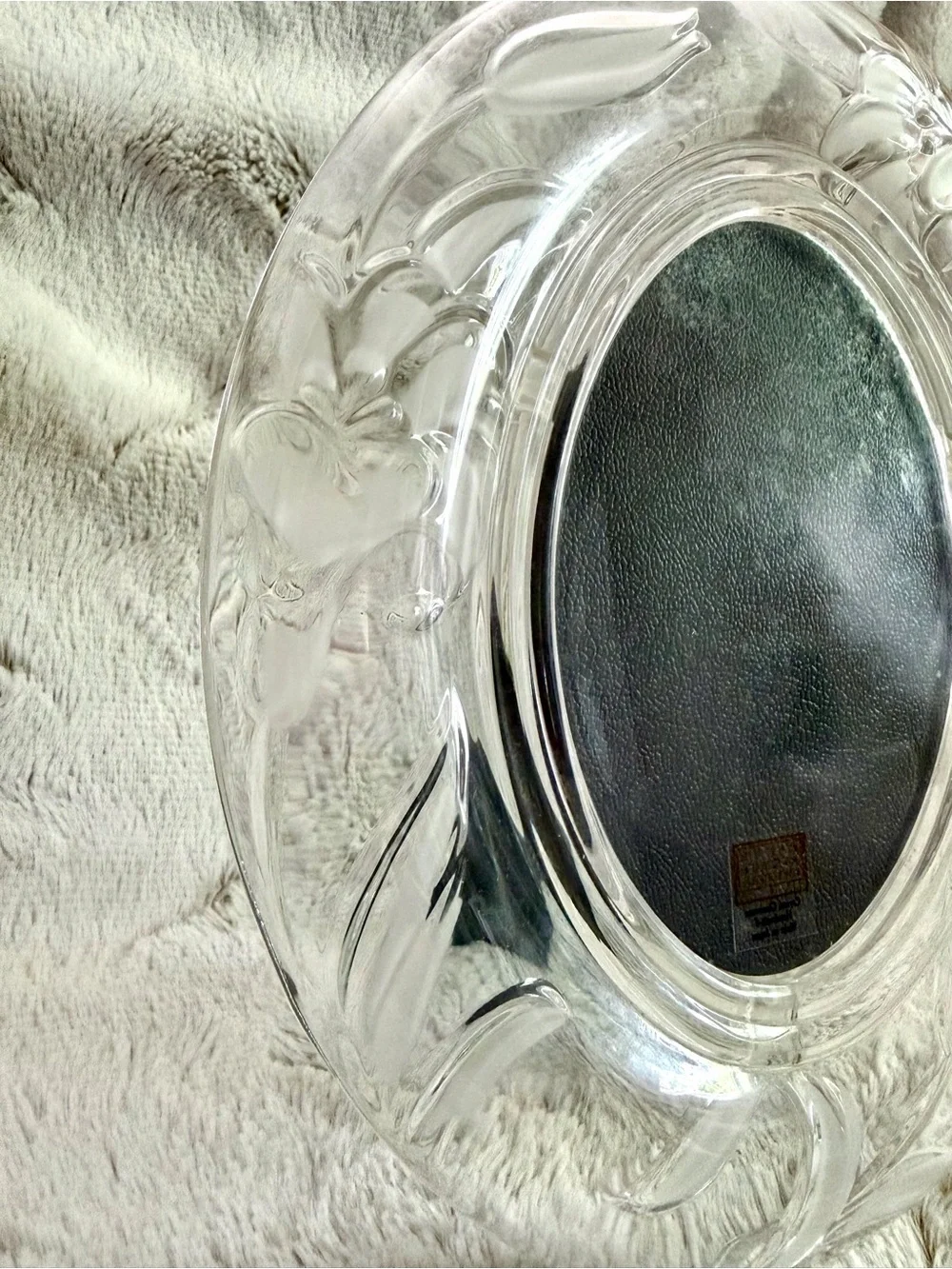 4x6 Fifth Avenue Crystal Frame Etched with Floral Accents
